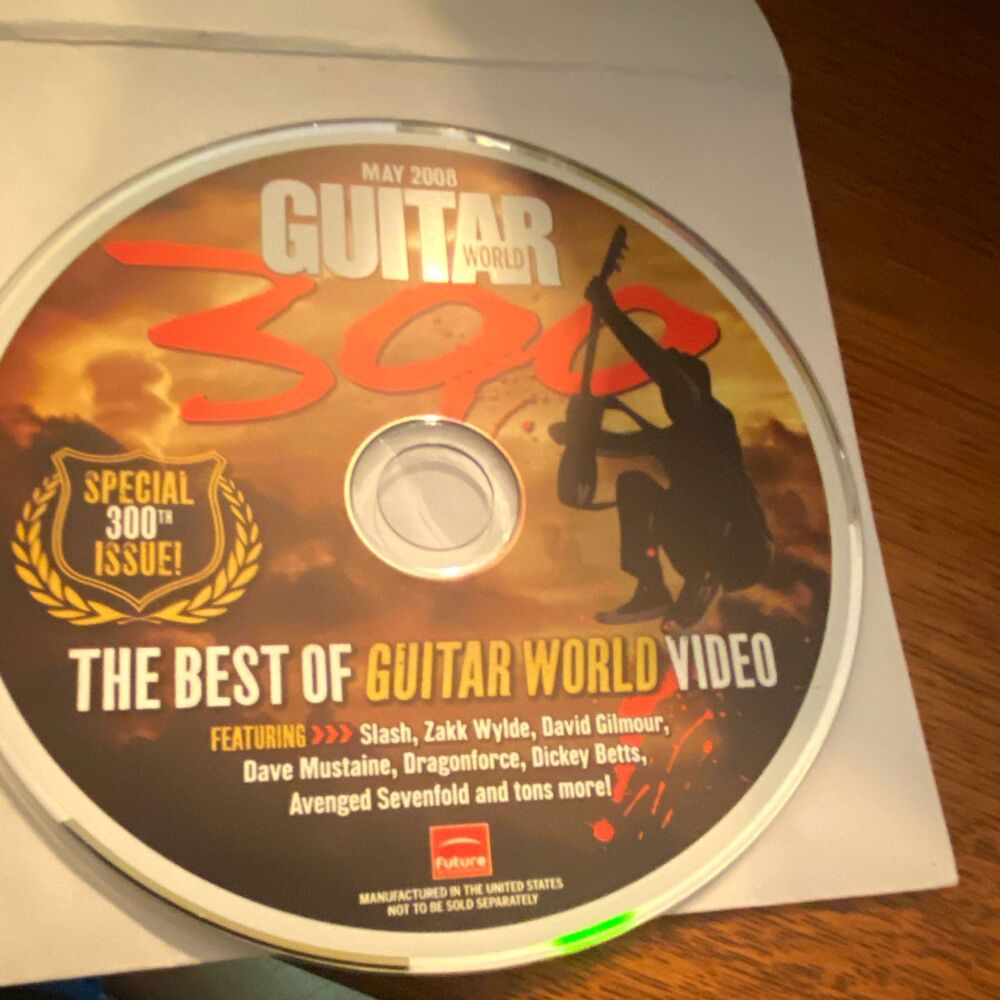 Guitar World May 2008 CD Rom Special 300th Issue Slash Gilmore Wylde Mustaine